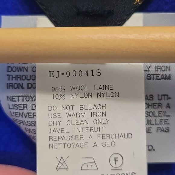 Comme des Garcons Wool Cropped Blazer Jacket Womens Small Art to Wear Artsy - Picture 5 of 16